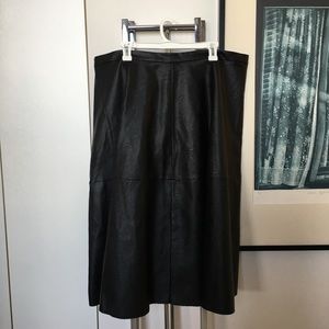 City Chic Faux Leather ALine Midi Skirt 4 BADASSES